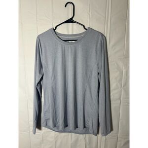 Ridgecut Toughwear Womens Large Heather Gray Long Sleeve Shirt Athletic Top